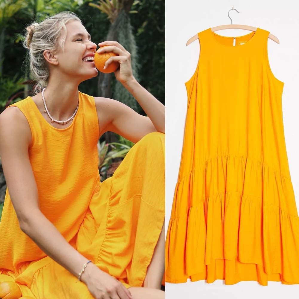 Anthropologie Maeve Marlene Tiered Maxi Dress